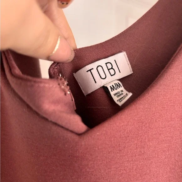 Tobi Mauve Lace-Up Bodycon Mini Dress - Picture 4 of 6